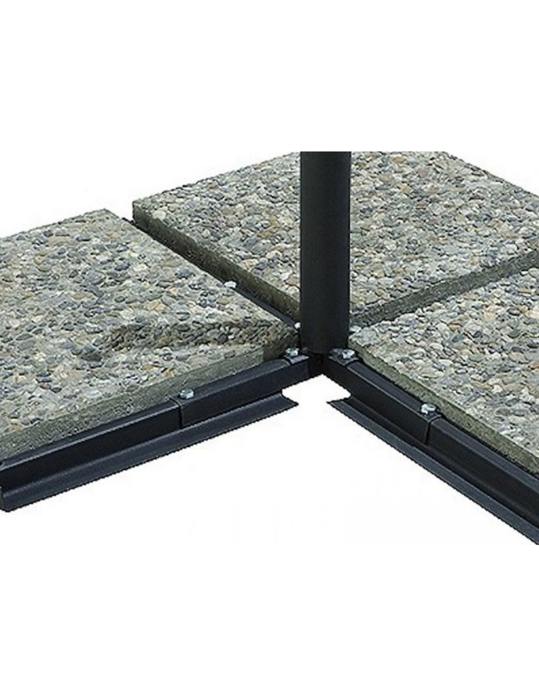 Parasol Déporté Ø 300 Cm En Aluminium Et Toile Polyester - Bleu 8 Parasol Déporté Ø 300 Cm En Aluminium Et Toile Polyester - Bleu – Image 6