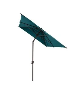 Parasol Droit Loompa Rectangulaire 2 X 3 M à Manivelle - Bleu Canard -Biohors Boutique parasol droit loompa rectangulaire 2 x 3 m a manivelle bleu canard 2