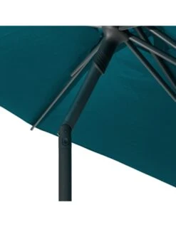 Parasol Droit Rond Soya Ø2.7m - Acier Et Polyester - Bleu Canard -Biohors Boutique parasol droit rond soya o27m acier et polyester bleu canard 3