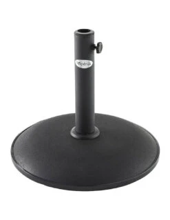 Pied De Parasol Béton Rond 15 Kg - D.45 X H.37,5 Cm - Noir