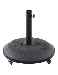 Pied De Parasol Cadran Solaire Avec Roues 25 Kg