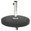 Pied De Parasol Noir Béton Rond 25 Kg - Mât Inox 2 Pied De Parasol Noir Béton Rond 25 Kg - Mât Inox -Biohors Boutique pied de parasol noir beton rond 25 kg mat inox