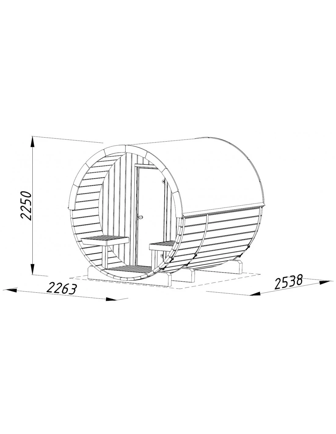Sauna Anita 1.3 + 0.7 M² 7 Sauna Anita 1.3 + 0.7 M² – Image 5
