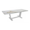 Table Amber Extensible 180/240x100 - Alu/Kedra - Blanc/Praline -Biohors Boutique table amber extensible 180240x100 alukedra blancpraline