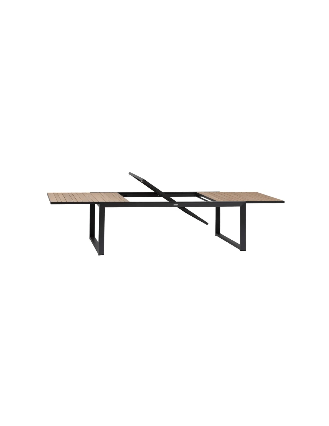 Table Corvo Extensible 12 Places - Acacia/Aluminium 4 Table Corvo Extensible 12 Places - Acacia/Aluminium – Image 2