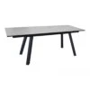 Table De Jardin AGRA Extensible 150/200/250 Cm - Aluminium Et Verre - Graphite / Perle -Biohors Boutique table de jardin agra extensible 150200250 cm aluminium et verre graphite perle