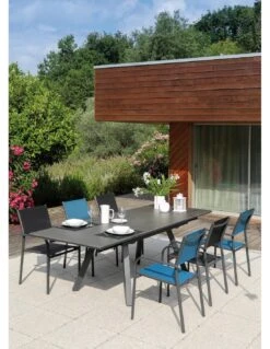 Table De Jardin AGRA Extensible L.150/200/250 X P.90 Cm - Graphite Alley 8 Table De Jardin AGRA Extensible L.150/200/250 X P.90 Cm - Graphite Alley -Biohors Boutique table de jardin agra extensible l150200250 x p90 cm graphite alley 1