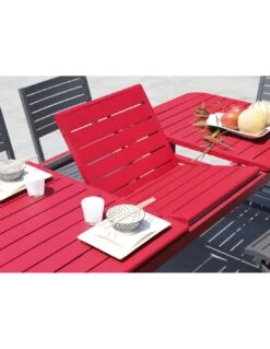 Table De Jardin Eos Extensible 130/180 Cm En Aluminium - Rouge 12 Table De Jardin Eos Extensible 130/180 Cm En Aluminium - Rouge -Biohors Boutique table de jardin eos extensible 130180 cm aluminium 5
