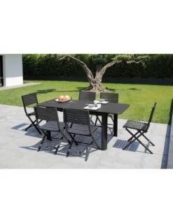 Table De Jardin Eos Extensible 130/180 Cm En Aluminium - Graphite -Biohors Boutique table de jardin eos extensible 130180 cm aluminium 8