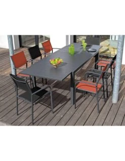 Table De Jardin Extensible Alice - Aluminium Graphite - 140 / 240 -Biohors Boutique table de jardin extensible alice aluminium graphite 140 240 5