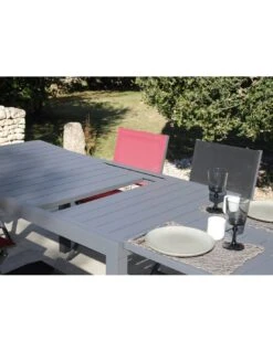 Table De Jardin Extensible Alice - Aluminium Graphite - 140 / 240 -Biohors Boutique table de jardin extensible alice aluminium graphite 140 240 6