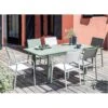 Table De Jardin GENES Extensible L.110/170 X H.70 Cm - Aluminium - Vert 1 Table De Jardin GENES Extensible L.110/170 X H.70 Cm - Aluminium - Vert -Biohors Boutique table de jardin genes extensible l110170 x h70 cm aluminium vert