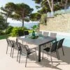 Table De Jardin Paradize Carrée Extensible - Aluminium Graphite 2 Table De Jardin Paradize Carrée Extensible - Aluminium Graphite -Biohors Boutique table de jardin paradize carree extensible aluminium graphite