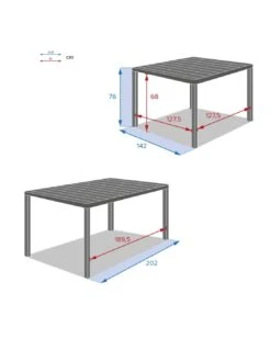 Table De Jardin Paradize Carrée Extensible - Aluminium Graphite -Biohors Boutique table de jardin paradize carree extensible aluminium graphite 7