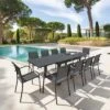 Table De Jardin Piazza Extensible 10 Places - Aluminium Graphite -Biohors Boutique table de jardin piazza extensible 10 places aluminium