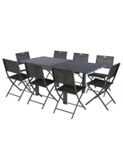 Table De Jardin Piazza Graphite Extensible 8 Places - Aluminium -Biohors Boutique table de jardin piazza graphite extensible 8 places aluminium 4