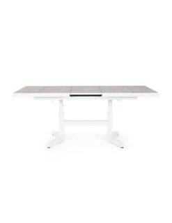 Table élévatrice Extensible Robert Aluminium Céramique Blanc -Biohors Boutique table elevatrice extensible robert aluminium ceramique blanc 2