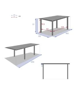 Table De Jardin Allure Extensible 10 Places - Aluminium Imprimé Effet Bois -Biohors Boutique table extensible allure 10 places aluminium imprime effet bois 1 9