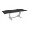 Table Extensible Amber 180/240x100 Aluminium/Kedra - Blanc/Black Boréal -Biohors Boutique table extensible amber 180240x100 aluminiumkedra blancblack boreal
