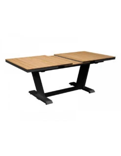 Table Extensible Amber - 180/240x100x76 Alu/TECK FSC 100% - Graphite/Teck -Biohors Boutique table extensible amber 180240x100x76 aluteck fsc 100 graphiteteck 2