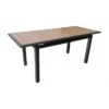Table Louisiane II Extensible - Aluminium Graphite Plateau OAK - L.147/187 X L.80 X H.76 Cm -Biohors Boutique table louisiane ii extensible aluminium graphite plateau oak 4
