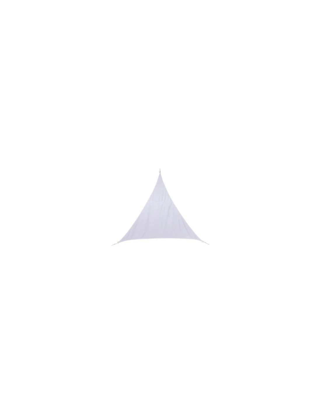 Voile D'ombrage Curacao Triangulaire 2 X 2 X 2 M - Polyester - Blanc 4 Voile D'ombrage Curacao Triangulaire 2 X 2 X 2 M - Polyester - Blanc – Image 2